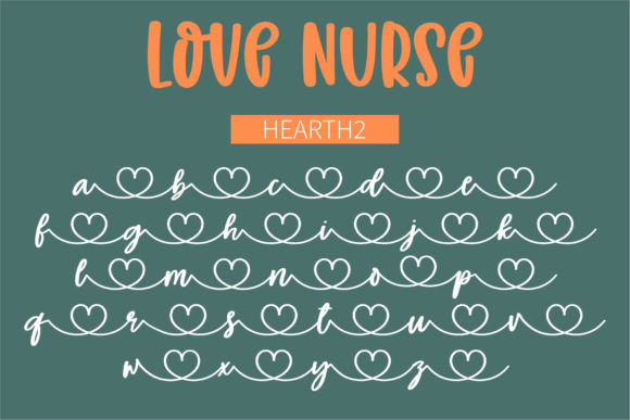 Love Nurse Font Poster 3