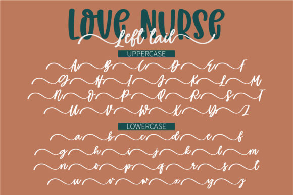 Love Nurse Font Poster 5