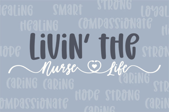 Love Nurse Font Poster 9