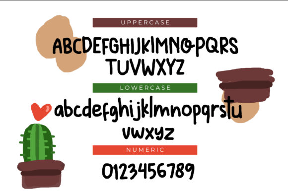 Love Plants Font Poster 3