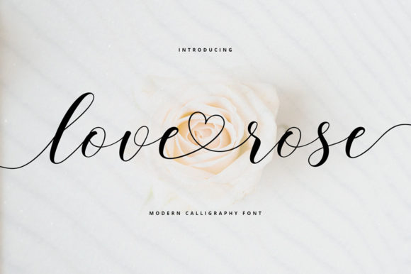 Love Rose Font Poster 1
