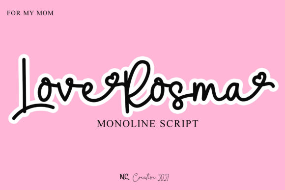Love Rosma Font Poster 1