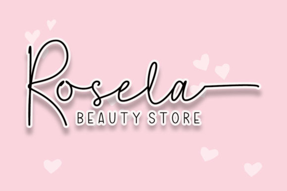 Love Signature Font Poster 3
