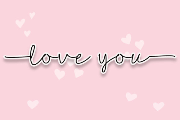 Love Signature Font Poster 4