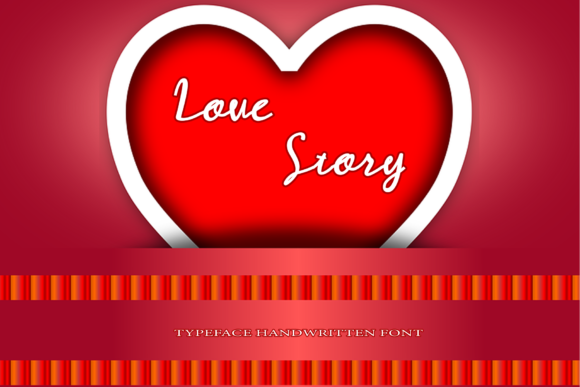 Love Story Font Poster 1