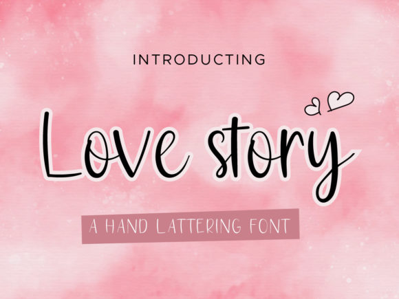 Love Story Font Poster 7