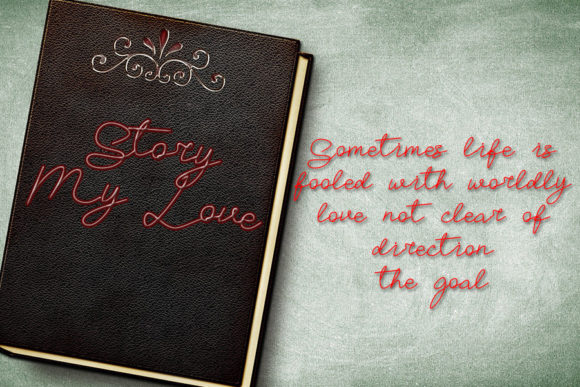 Love Story Font Poster 3