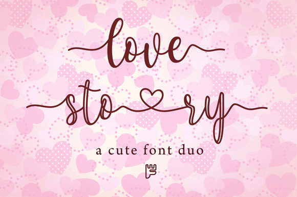 Love Story Font Poster 1