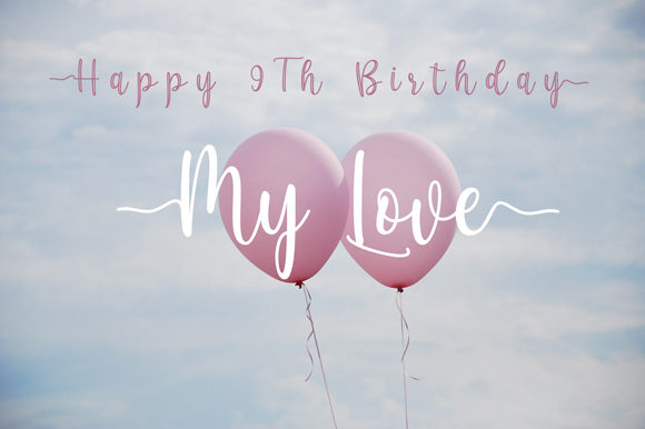 Love Story Font Poster 4