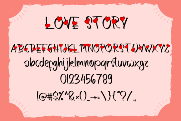 Love Story Font Poster 4