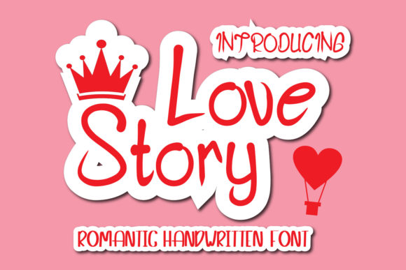 Love Story Font Poster 1