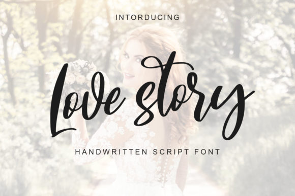 Love Story Font Poster 1