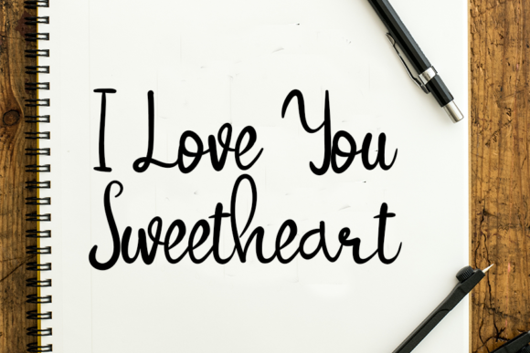 Love Story Font Poster 3
