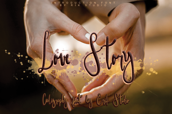 Love Strory Font Poster 1