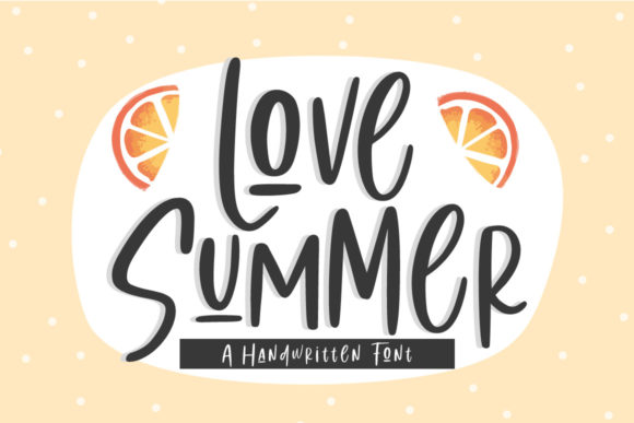 Love Summer Font Poster 1
