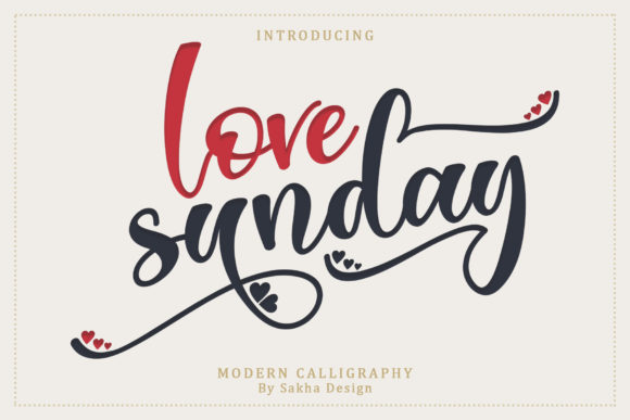 Love Sunday Font Poster 1