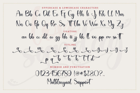Love Sunday Font Poster 7