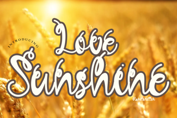 Love Sunshine Font Poster 1