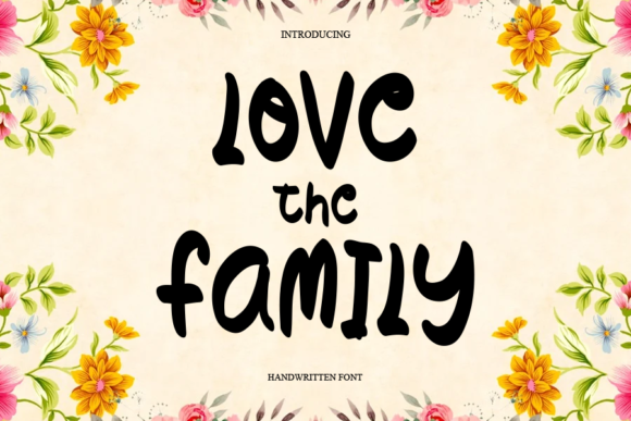Love the Family Font Poster 1
