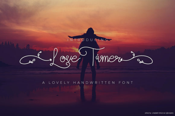 Love Timer Font Poster 1
