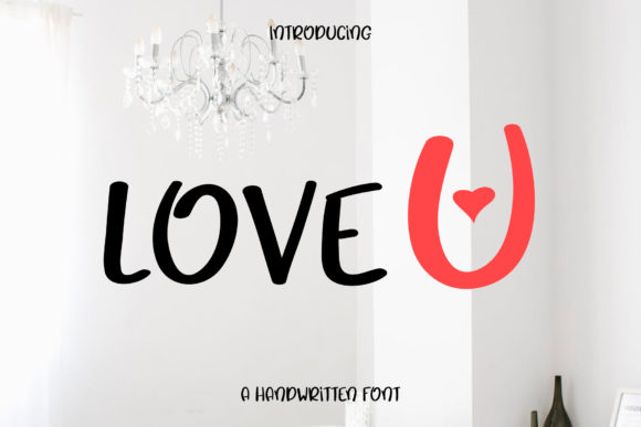 Love U Font Poster 1