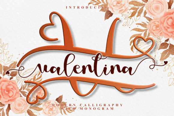 Love Valentina Font Poster 1