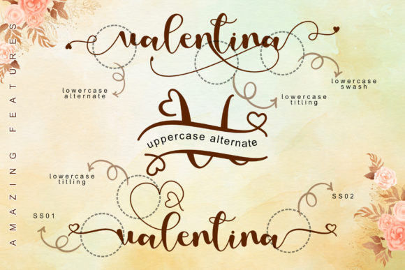 Love Valentina Font Poster 8