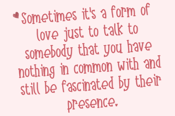 Love Valentine Font Poster 2