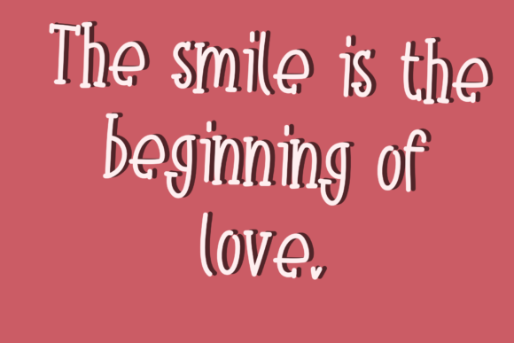Love Valentine Font Poster 4