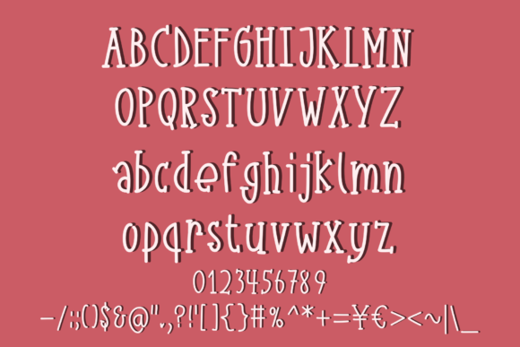 Love Valentine Font Poster 8