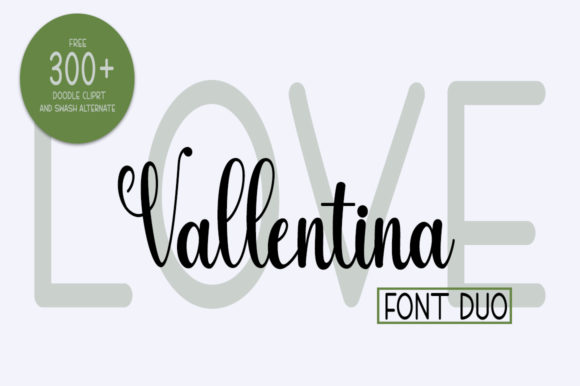 Love Vallentina Duo Font Poster 1