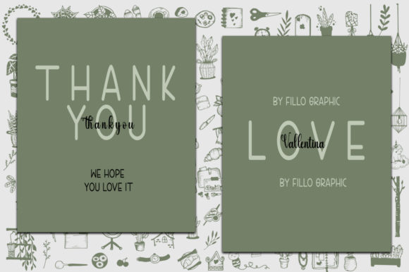 Love Vallentina Duo Font Poster 10