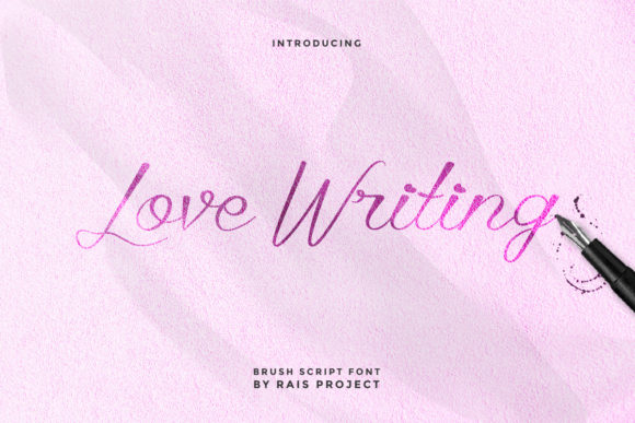 Love Writing Font Poster 1