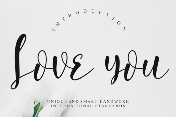 Love You Font Poster 1