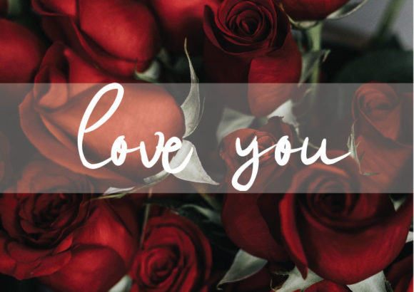 Love You Font Poster 3