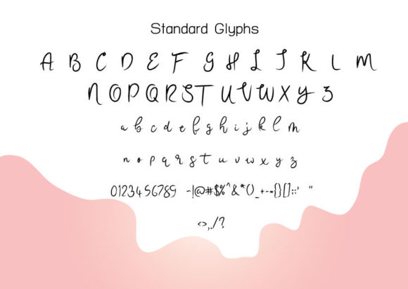 Love You Font Poster 4
