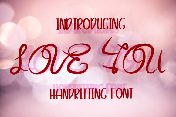 Love You Font Poster 1