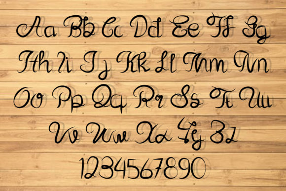 Love You Font Poster 2