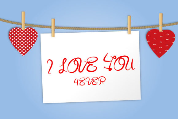 Love You Font Poster 5