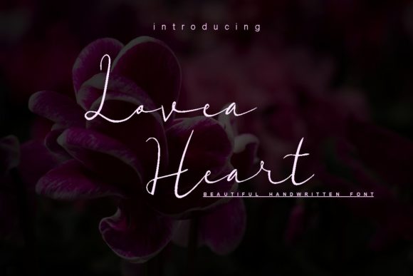 Lovea Heart Font Poster 1