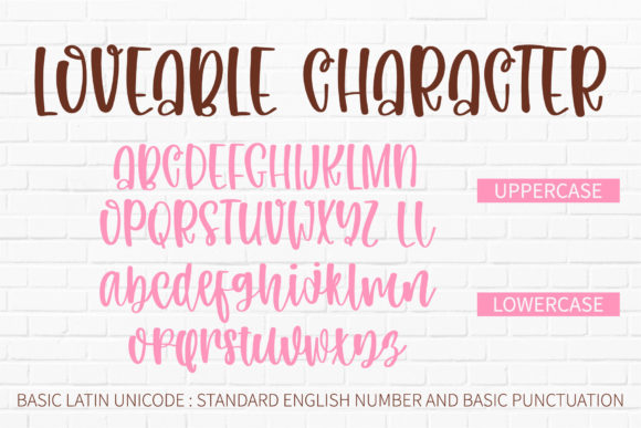 Loveable Font Poster 15