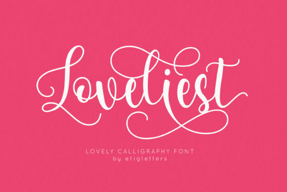 Loveliest Font Poster 1