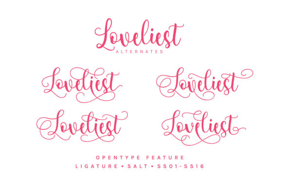 Loveliest Font Poster 4