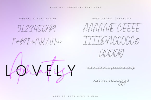 Lovely Amatis Font Poster 11