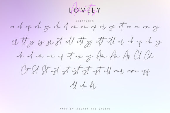 Lovely Amatis Font Poster 13