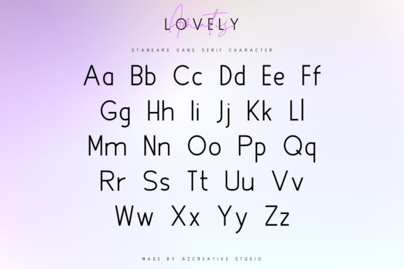 Lovely Amatis Font Poster 14