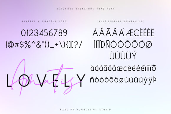 Lovely Amatis Font Poster 15