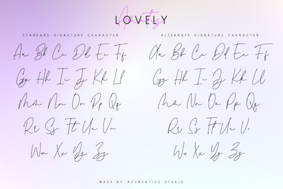 Lovely Amatis Font Poster 10