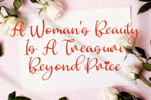 Lovely Beralyna Font Poster 5