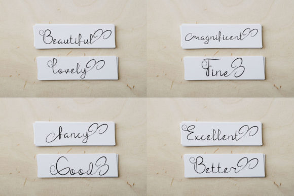 Lovely Card Font Poster 5